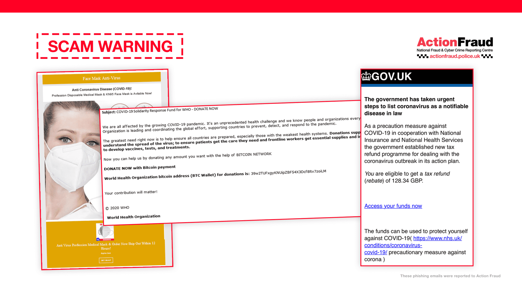 Scam Warning - Coronavirus