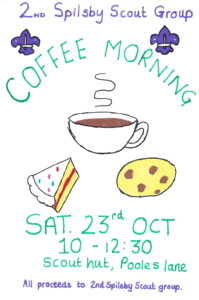 Scouts Coffee Morning Poster - October 2021