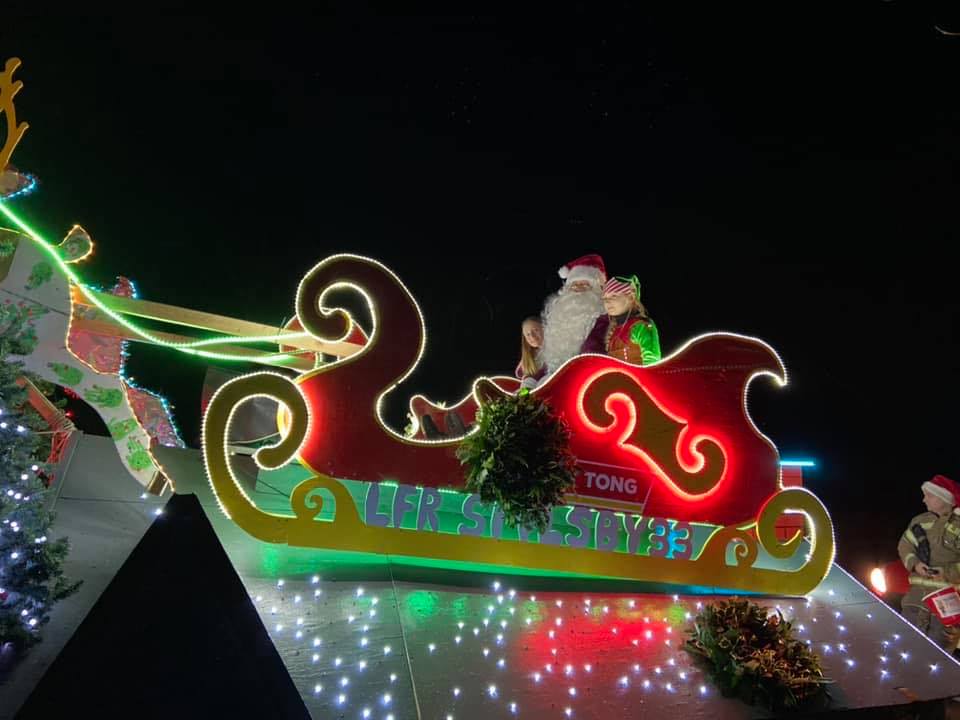 Santa Sleigh Spilsby Firefighters