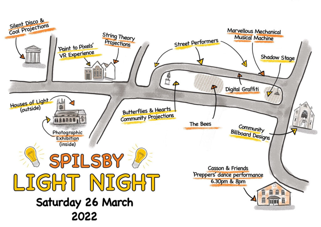 Spilsby Light Night 2022 Map