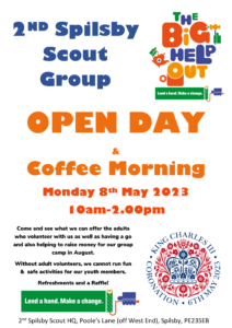 BIG HELP OUT OPEN DAY SCOUTS 8 MAY 2023